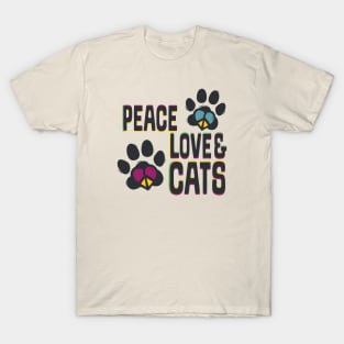 Peace Love Cats T-Shirt